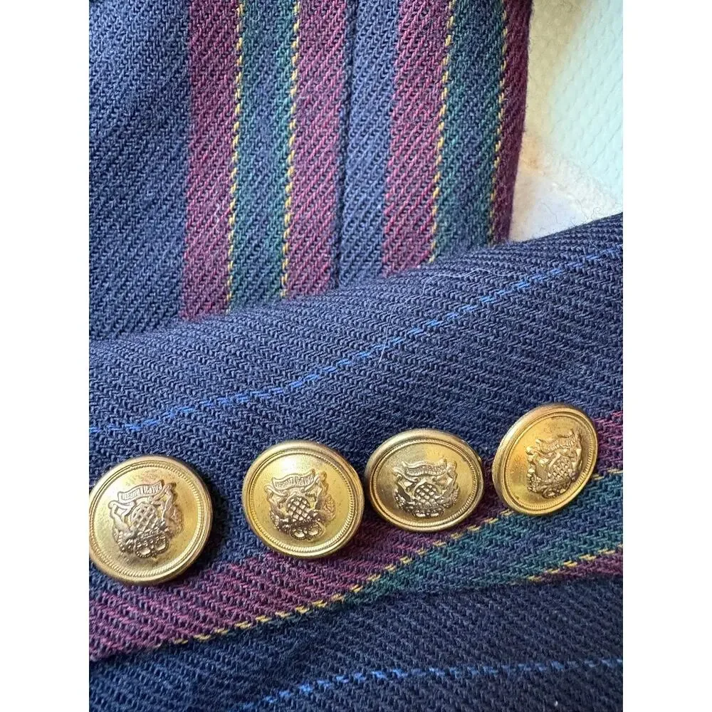 Vintage Ralph Lauren Wool Crest Blazer Made in USA Size 4 - Picture 5 of 9